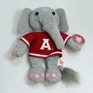 Campus Critters Big Al University of Alabama Elephant Plush 9” Vintage 1998 NWT